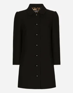 Short woolen coat