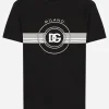 Short-sleeved cotton T-shirt with DG print