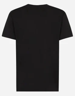 Short-sleeved cotton T-shirt with DG print