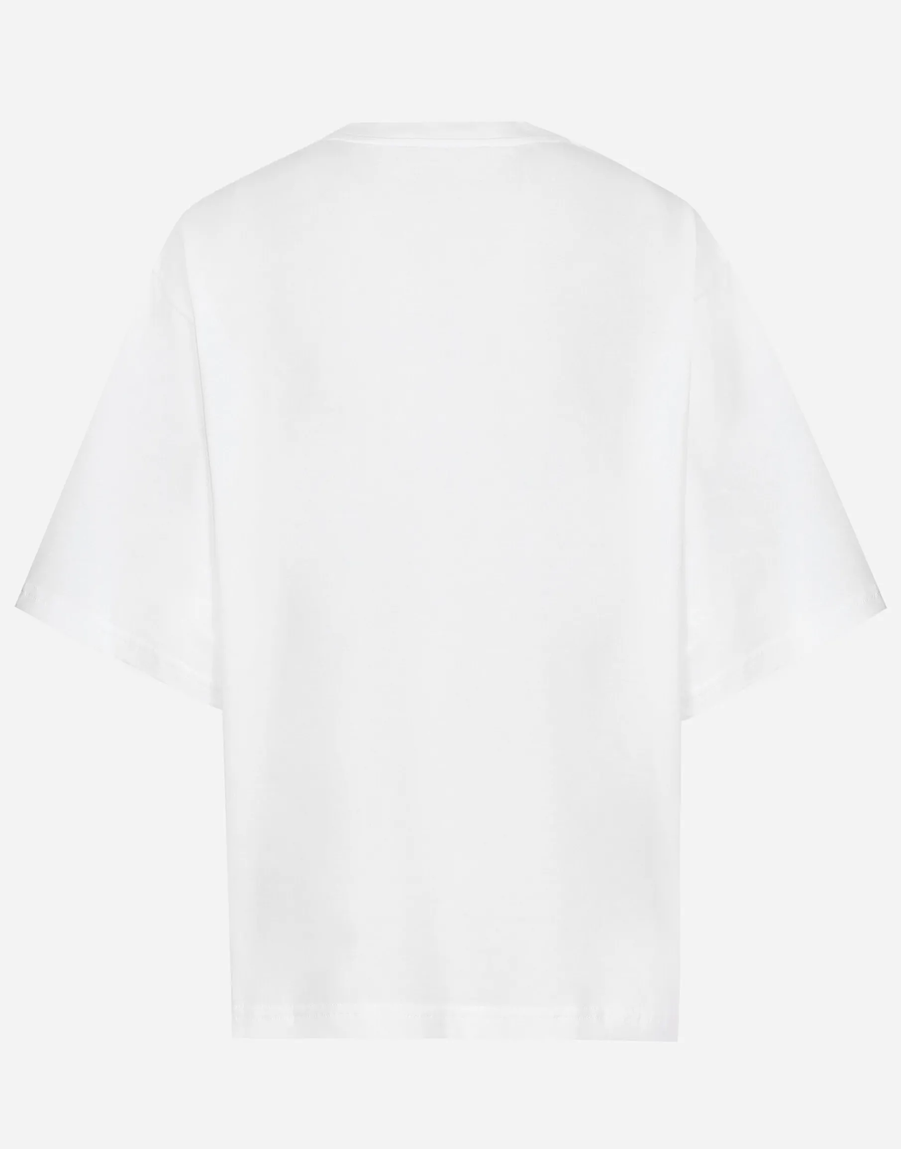Short-sleeved cotton T-shirt with Dolce&Gabbana lettering