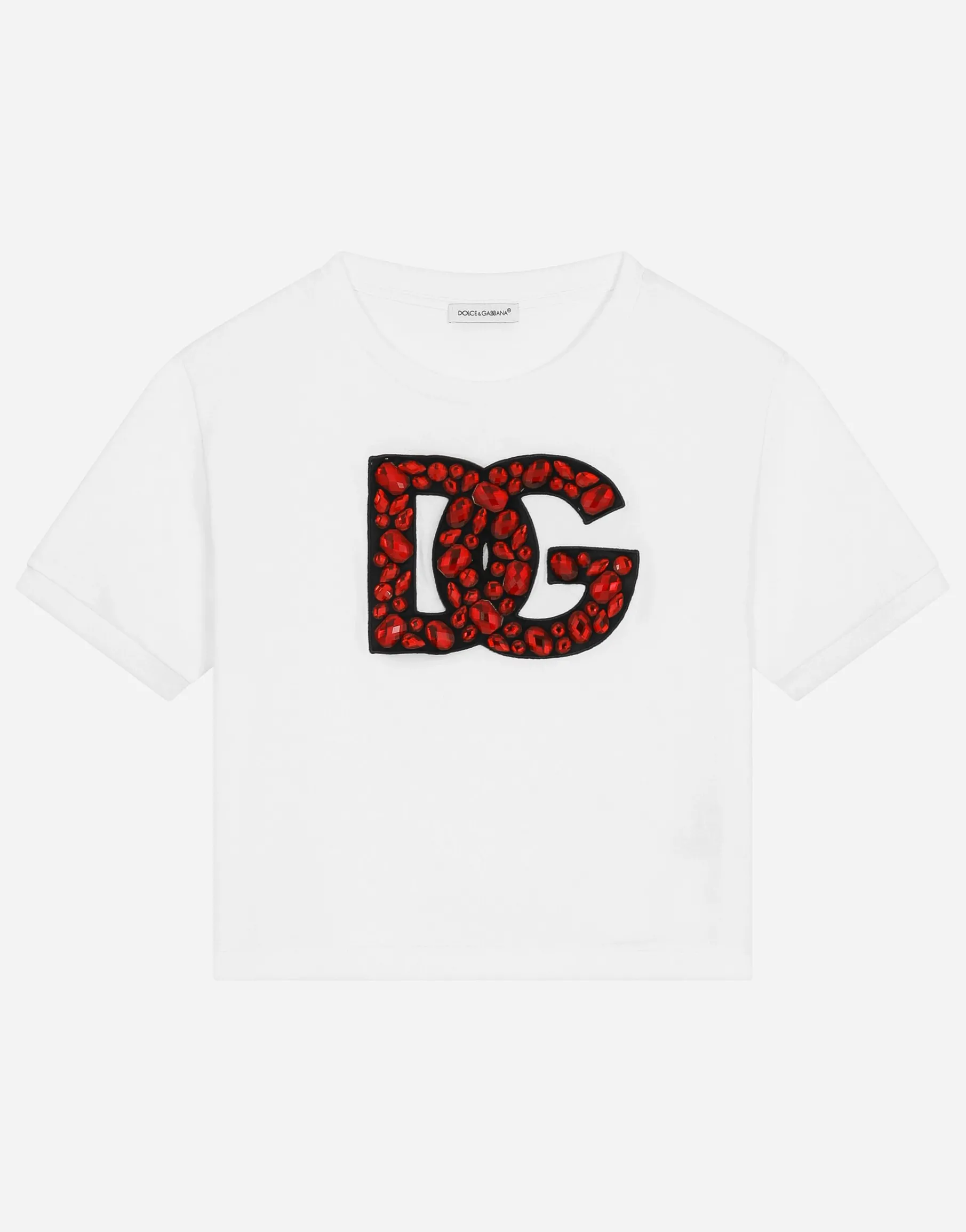 Short-sleeved jersey T-shirt with DG logo