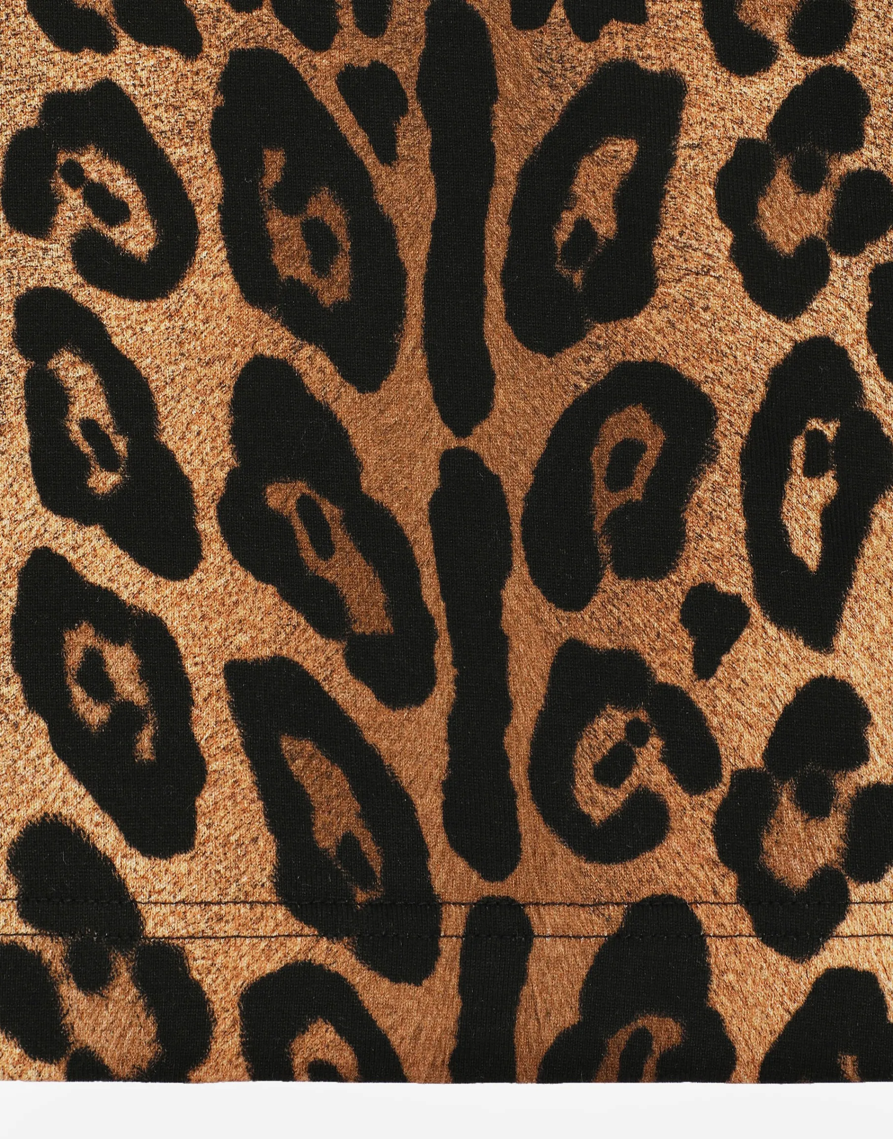 Short-sleeved leopard-print Crespo T-shirt