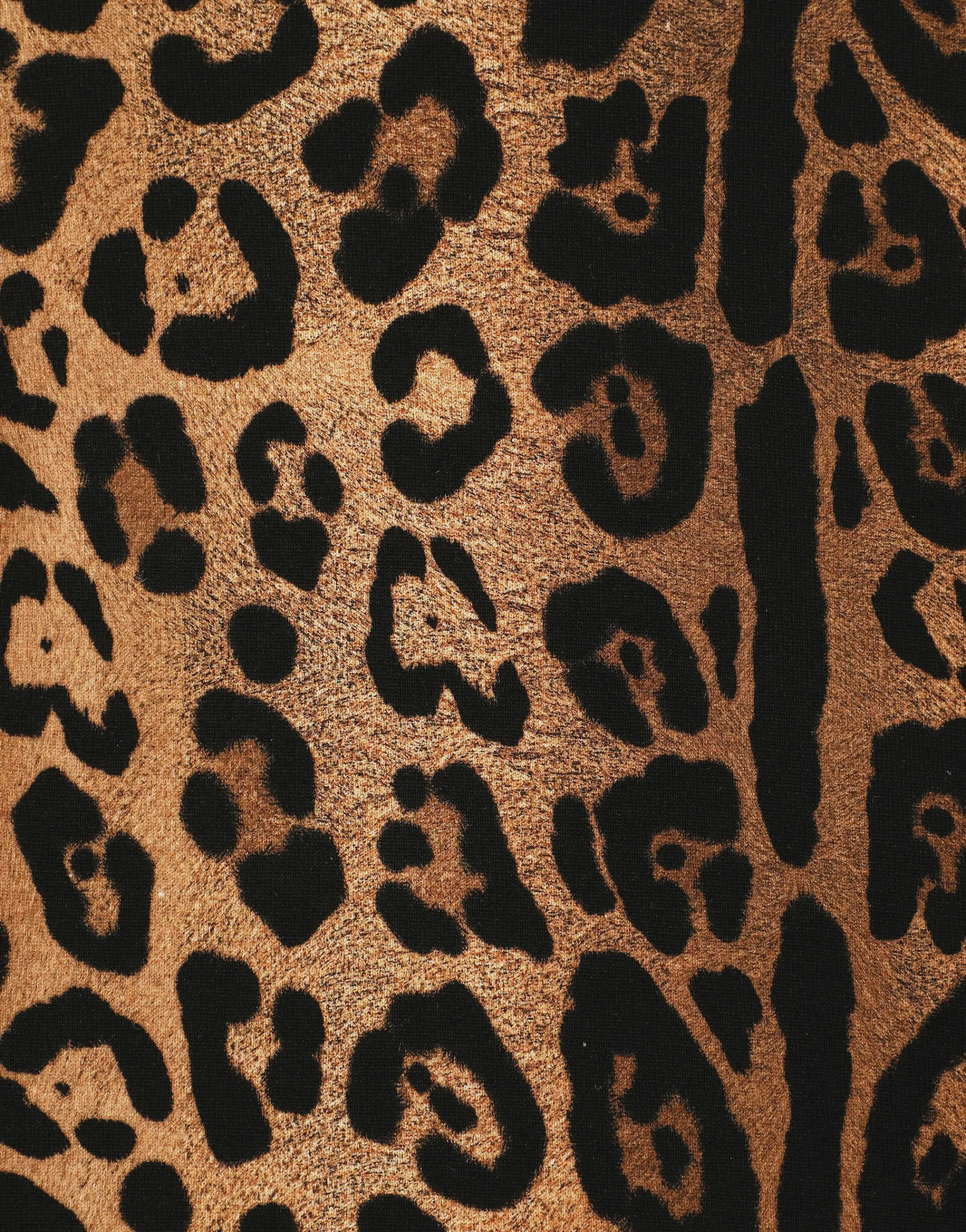 Short-sleeved leopard-print Crespo T-shirt