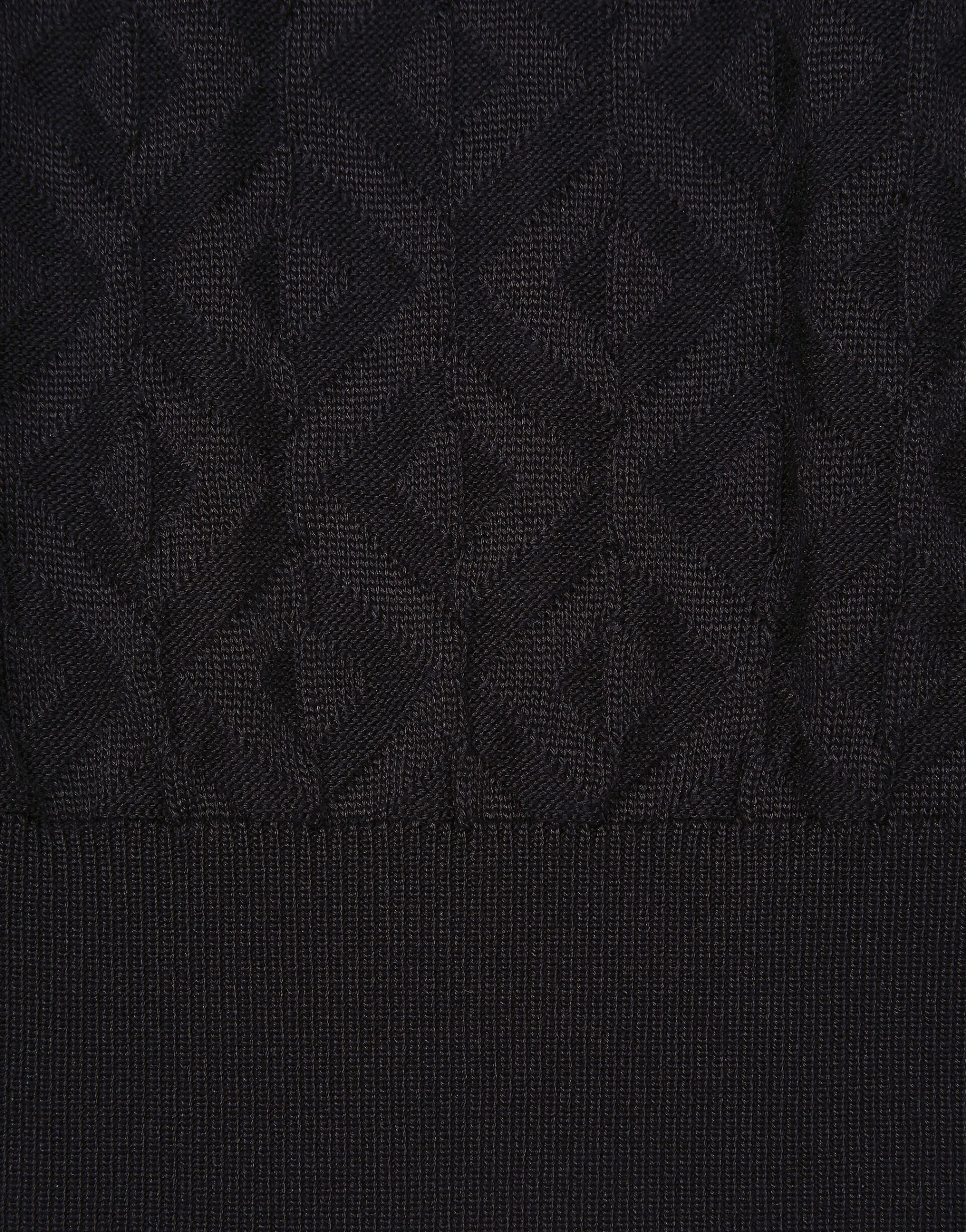 Short-sleeved silk polo-shirt