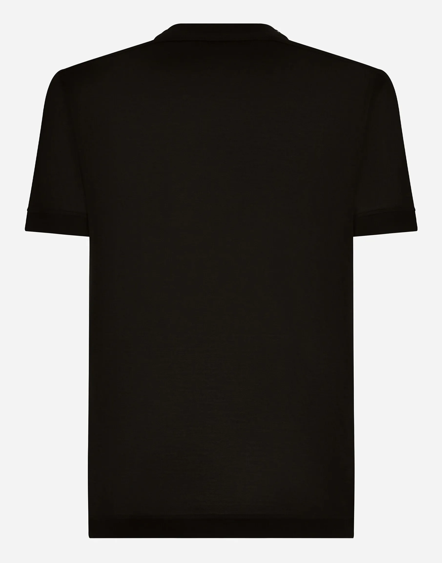 Short-sleeved silk T-shirt
