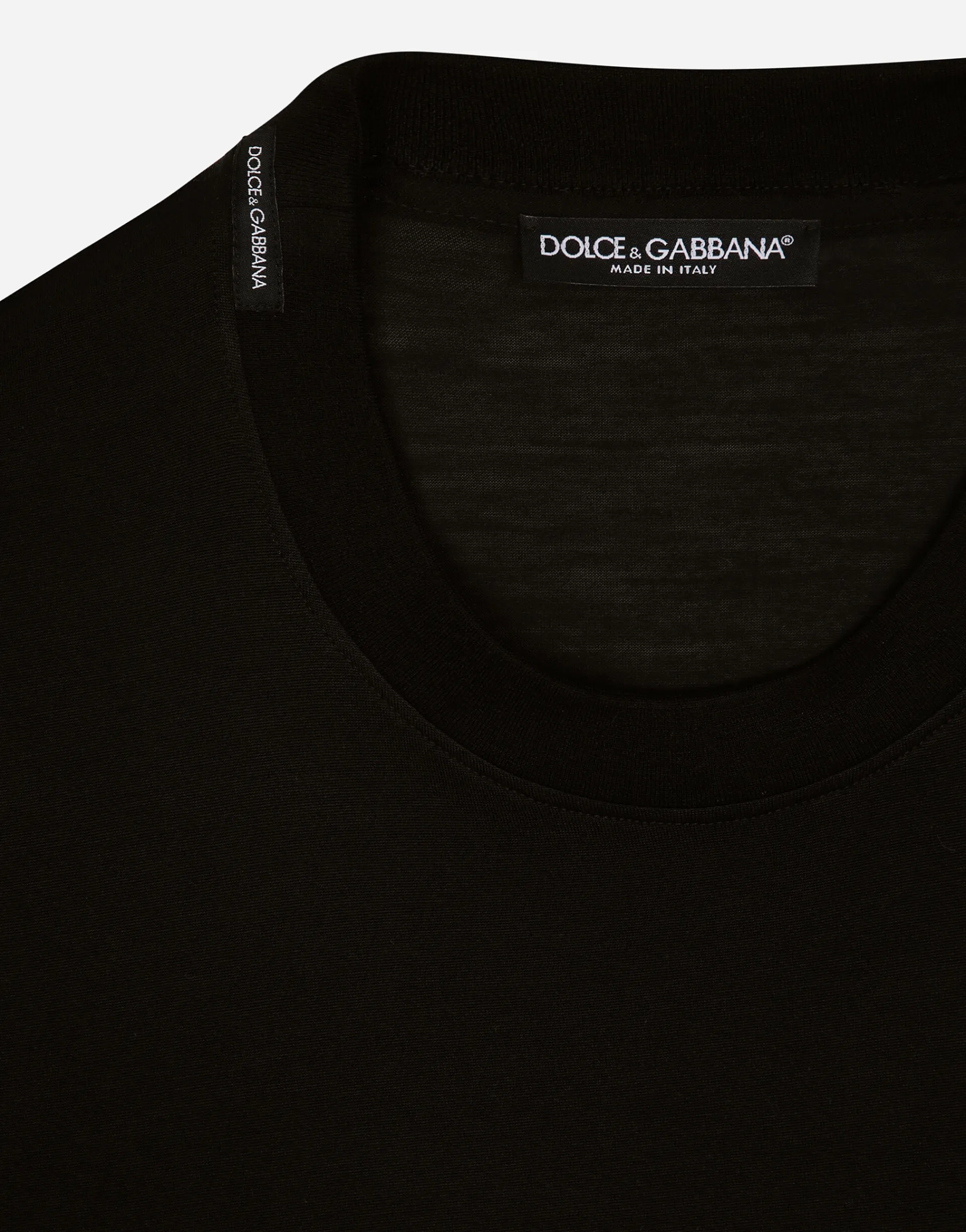 Short-sleeved silk T-shirt
