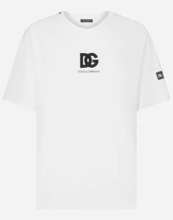 Short-sleeved T-shirt with DG logo patch