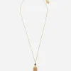 Sicily pendant with medal on yellow gold chain