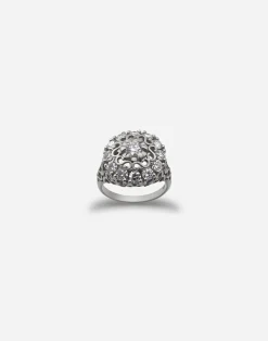 Sicily ring in white gold with diamonds