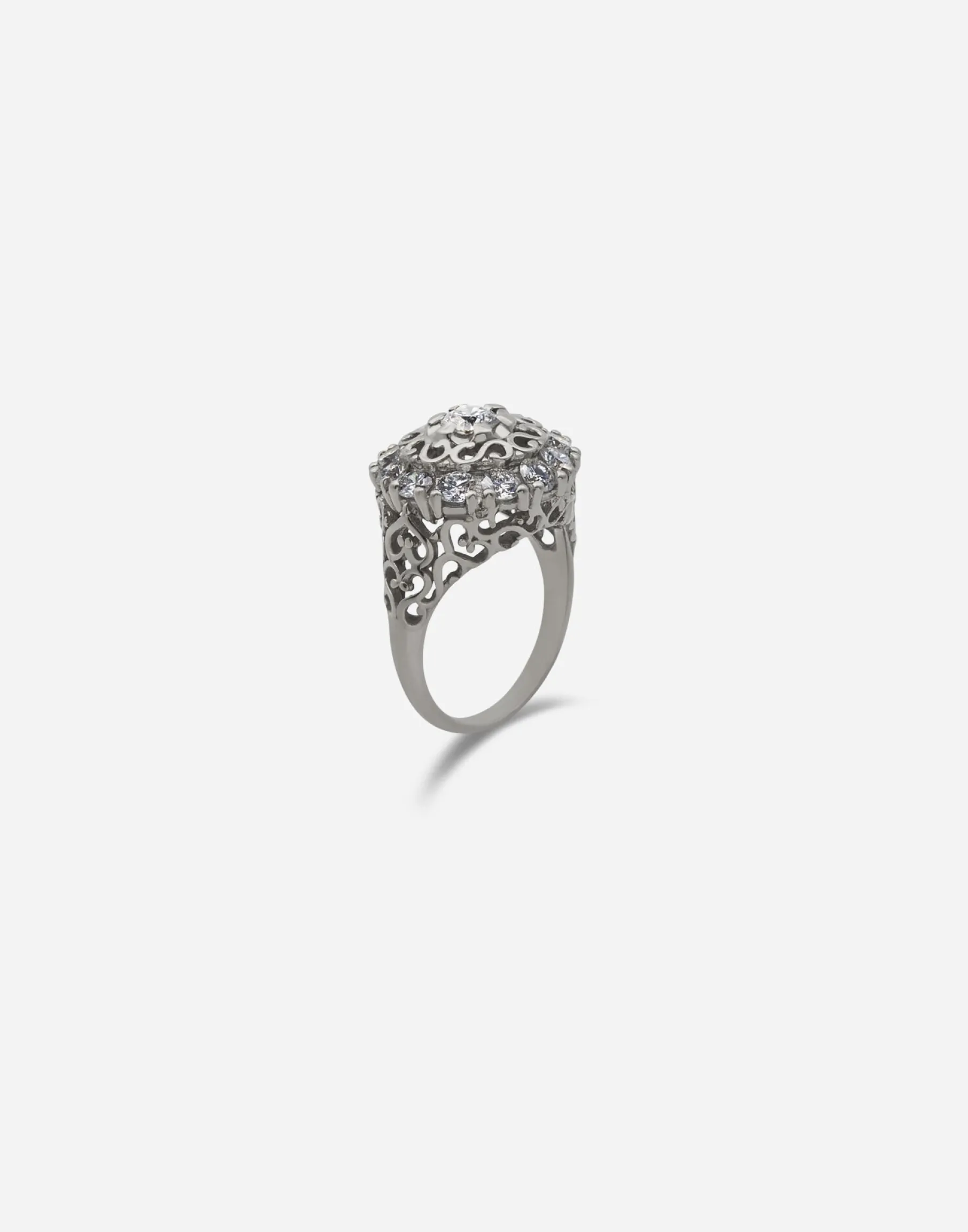 Sicily ring in white gold with diamonds