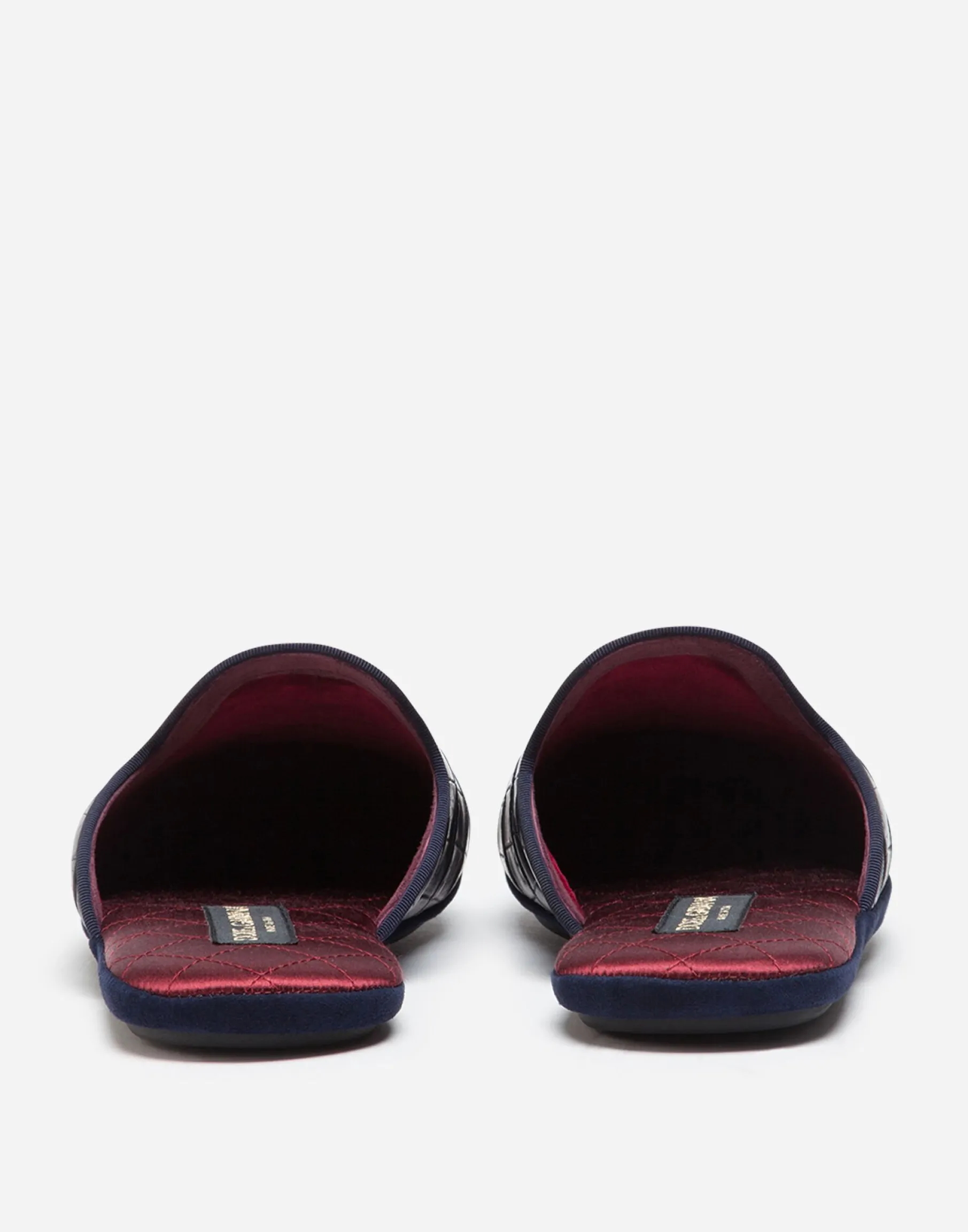 Silk and crocodile mules