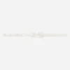 Silk bow tie with mother-of-pearl DG logo