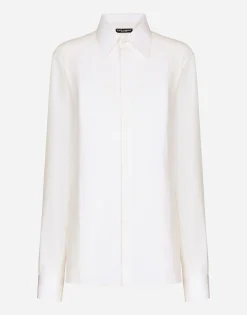 Silk crepe de chine shirt