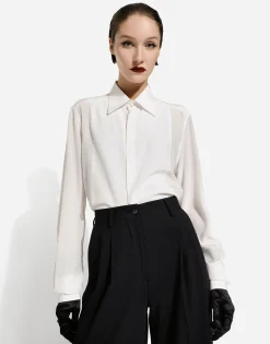 Silk crepe de chine shirt