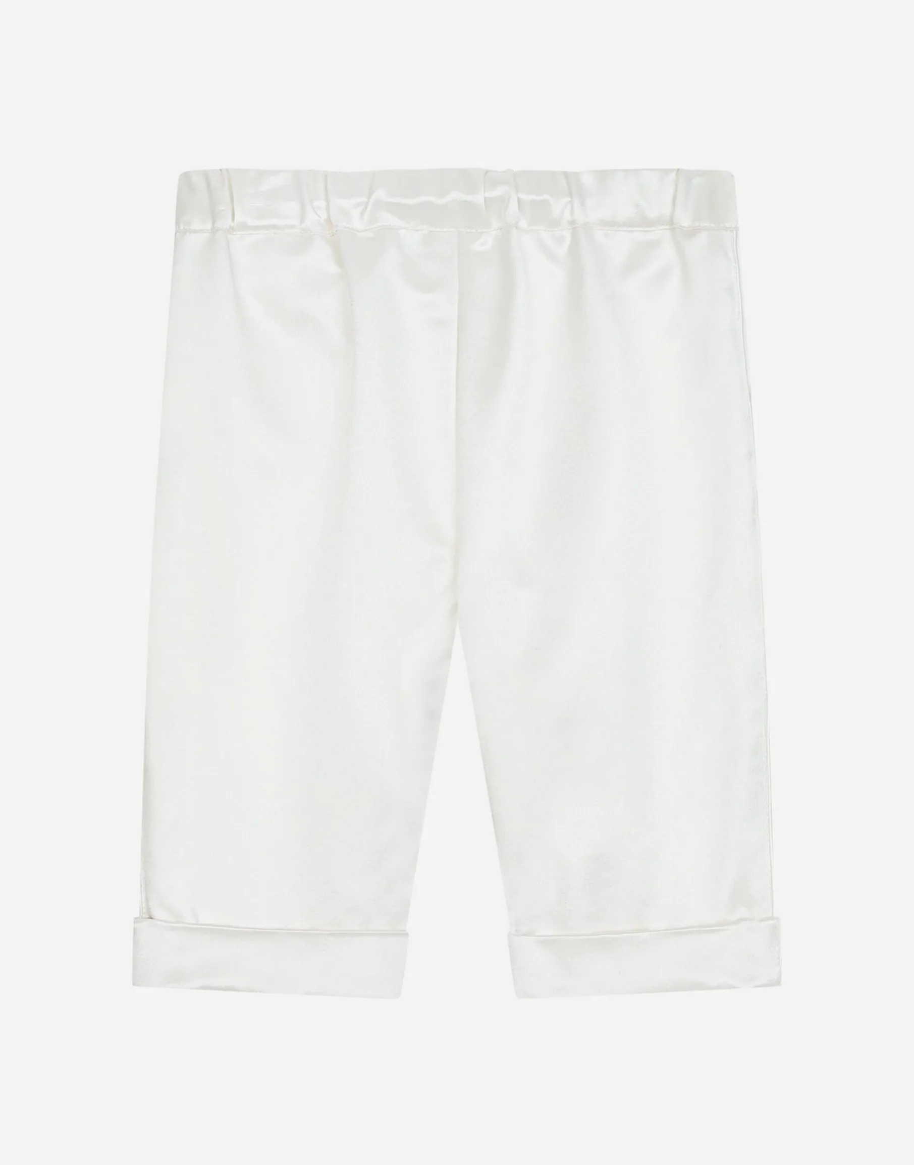 Silk duchesse pants with DG logo