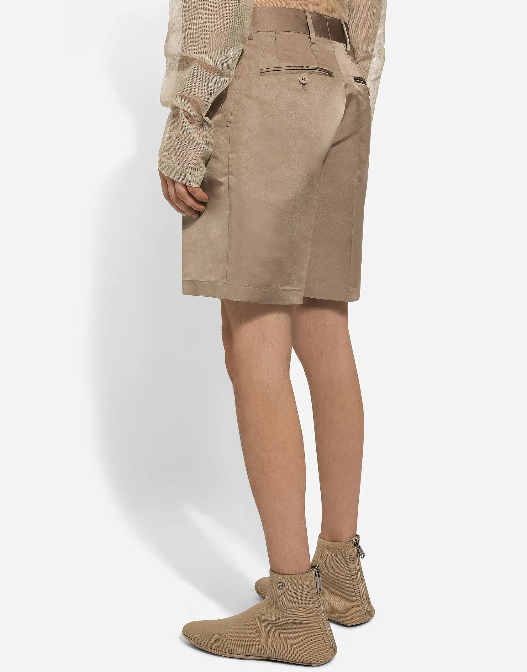 Silk duchesse shorts