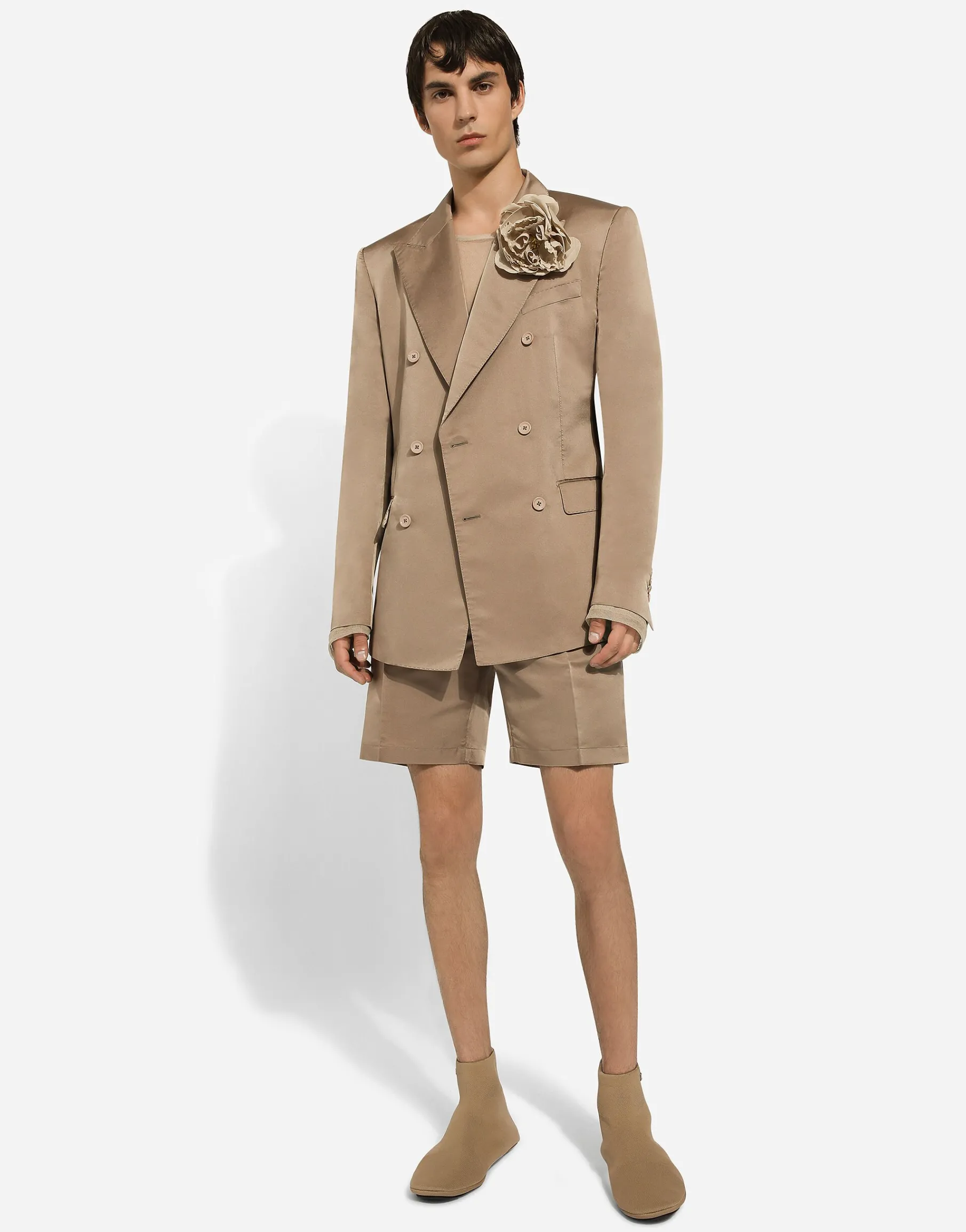 Silk duchesse shorts