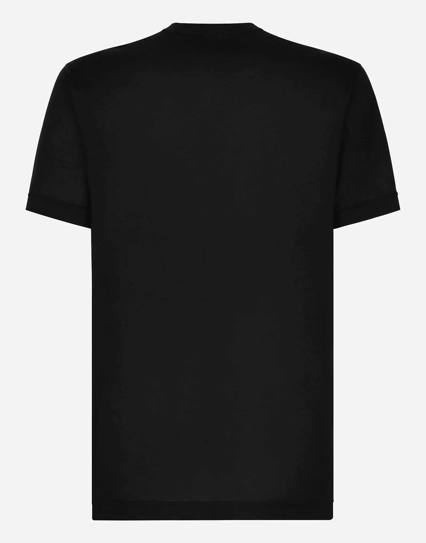Silk granddad-neck T-shirt