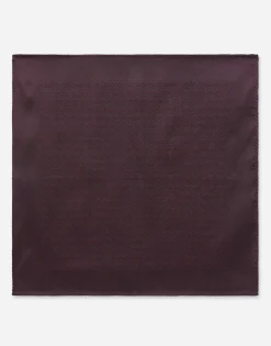 Silk jacquard pocket square with DG logo