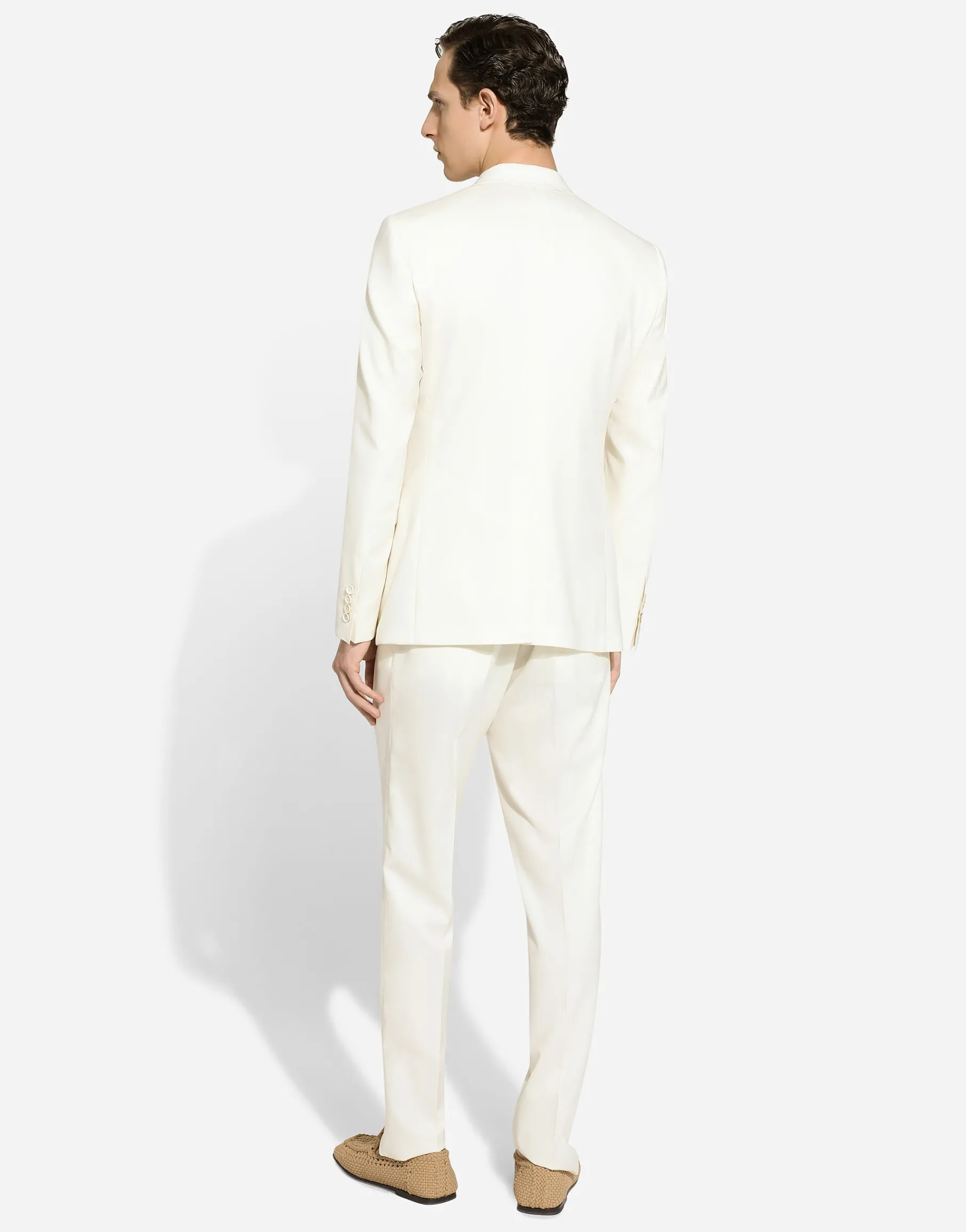 Silk jacquard round-neck sweater with DG logo