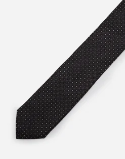 Silk jacquard tie with DG logo