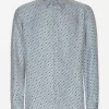 Silk Martini-fit shirt with tie print