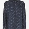 Silk Martini-fit shirt with tie print