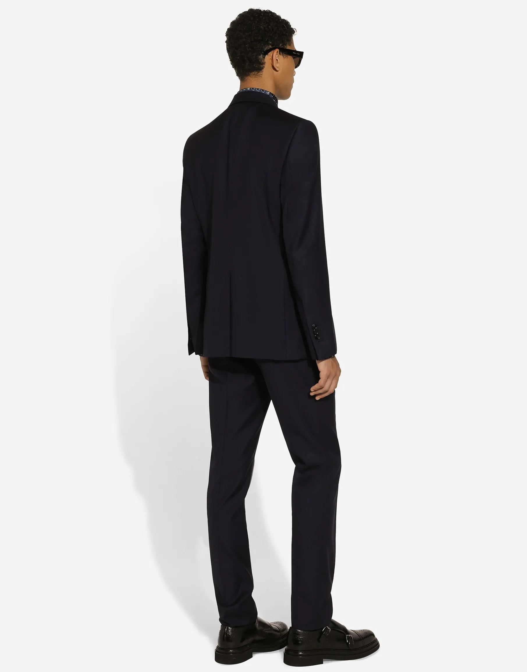 Silk Martini-fit shirt with tie print