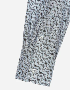 Silk Martini-fit shirt with tie print