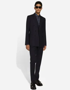 Silk Martini-fit shirt with tie print