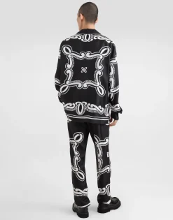 Silk pajama pants