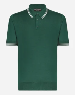 Silk polo-shirt