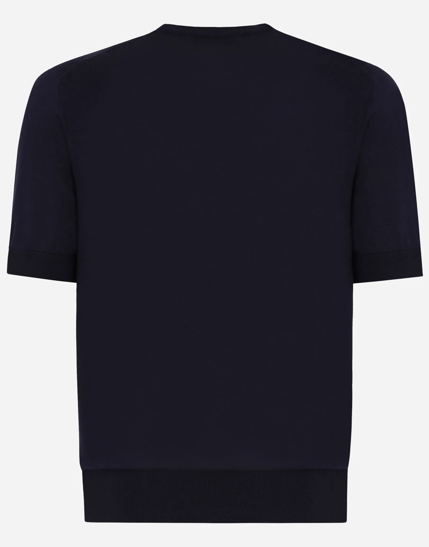 Silk round-neck sweater with DG embroidery