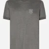 Silk round-neck T-shirt
