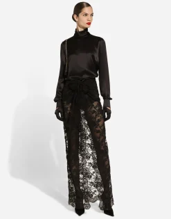 Silk satin blouse