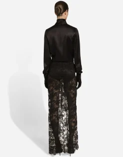 Silk satin blouse