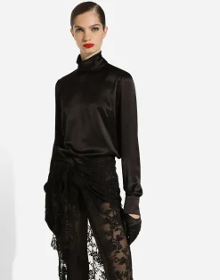 Silk satin blouse