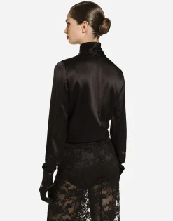Silk satin blouse