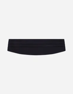 Silk satin cummerbund