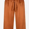 Silk satin jogging shorts with metal DG logo