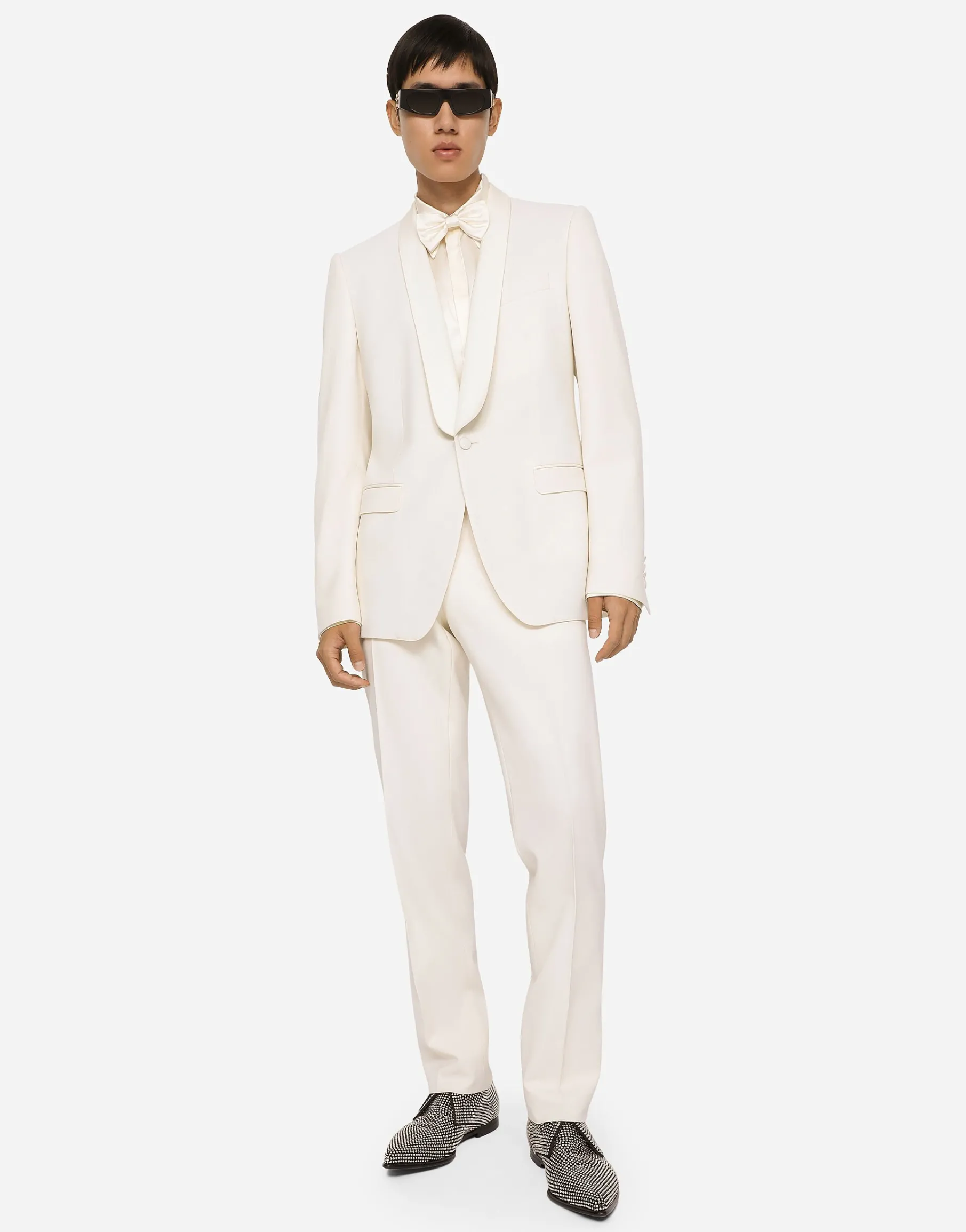 Silk satin Martini-fit shirt