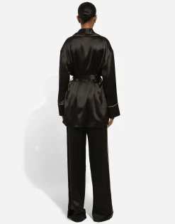 Silk satin pajama pants