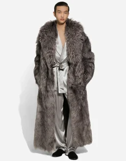Silk satin robe