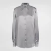 Silk satin shirt