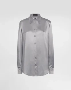 Silk satin shirt