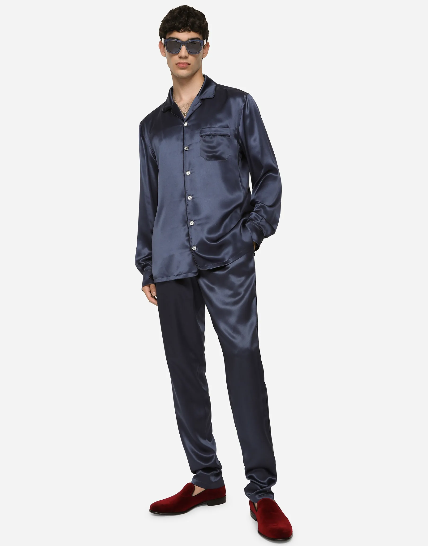 Silk satin shirt