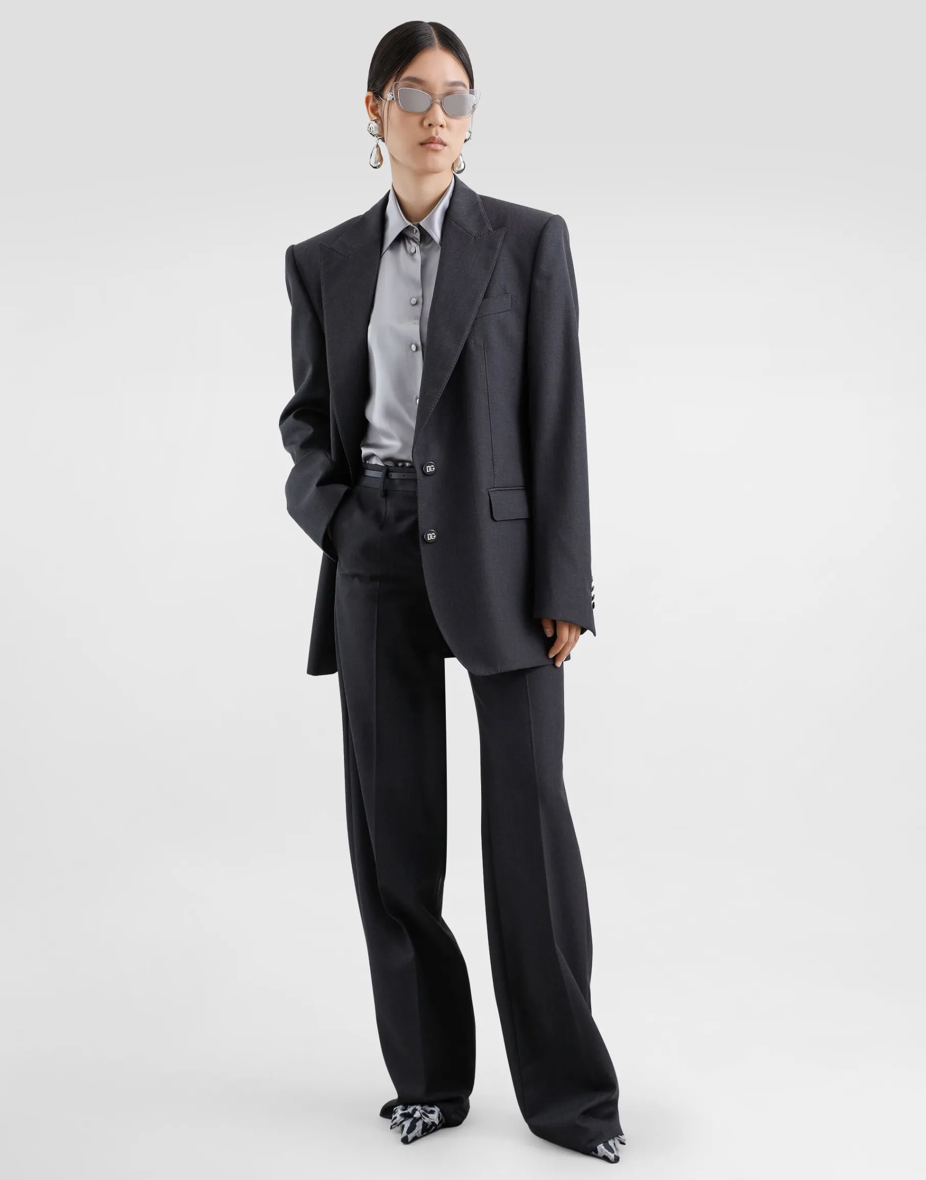 Silk satin shirt