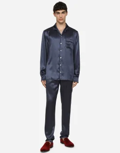 Silk satin shirt