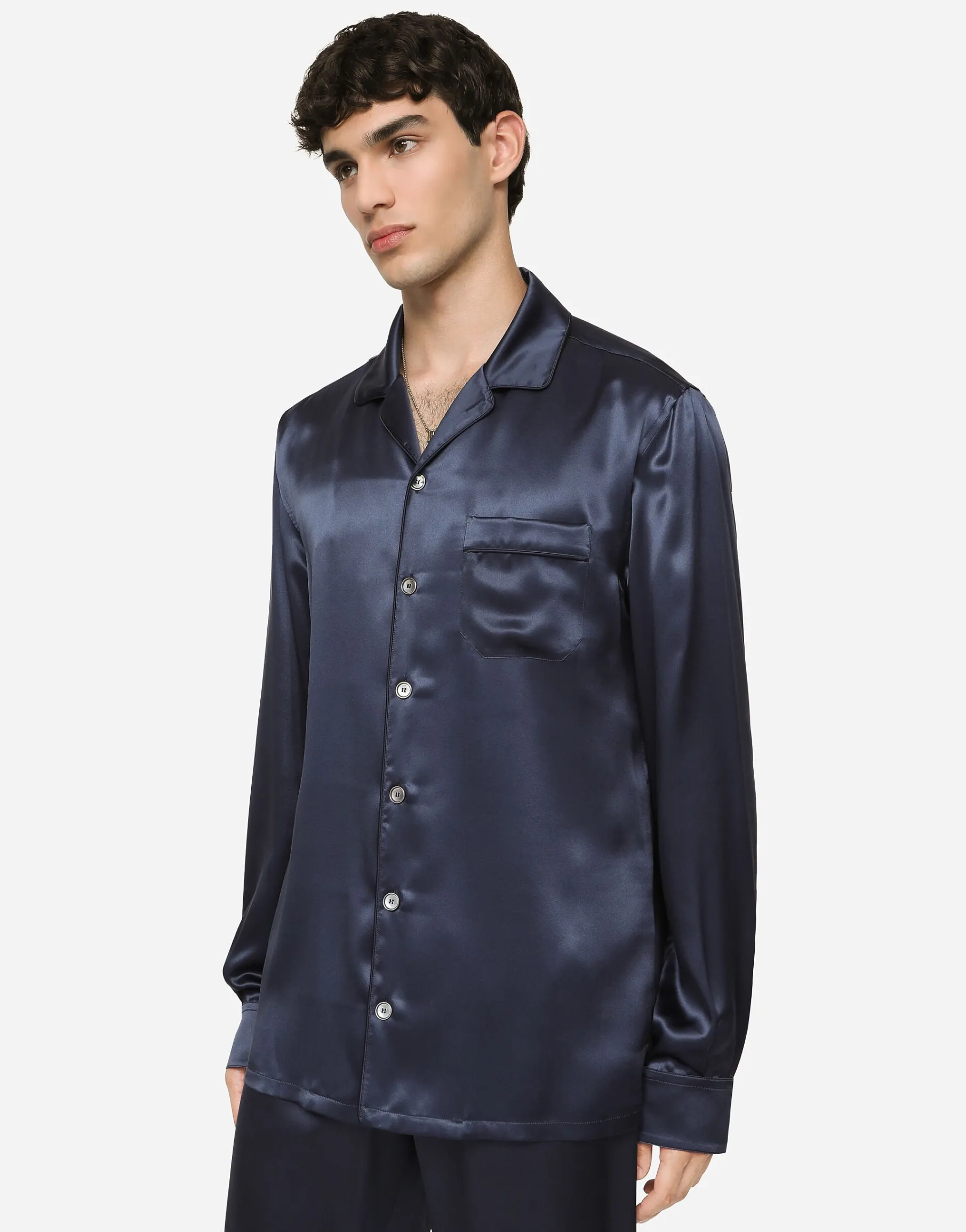 Silk satin shirt