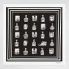 Silk scarf with liquor print
